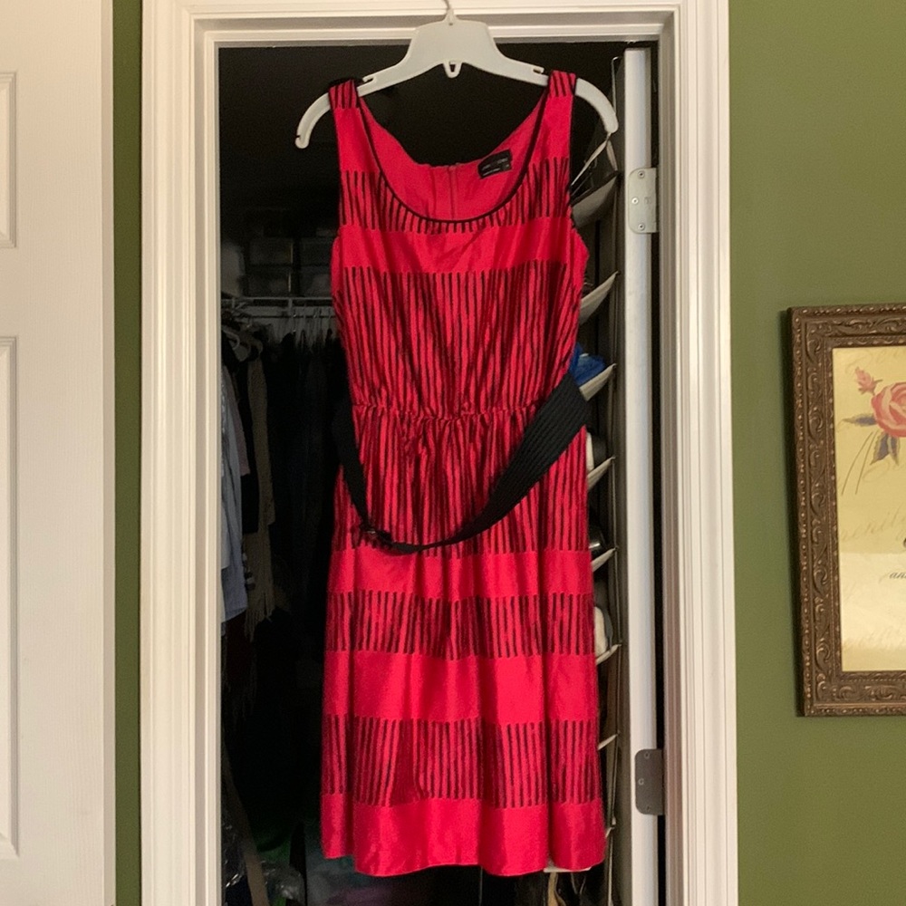 Max and Cleo 100% cotton belted dress.